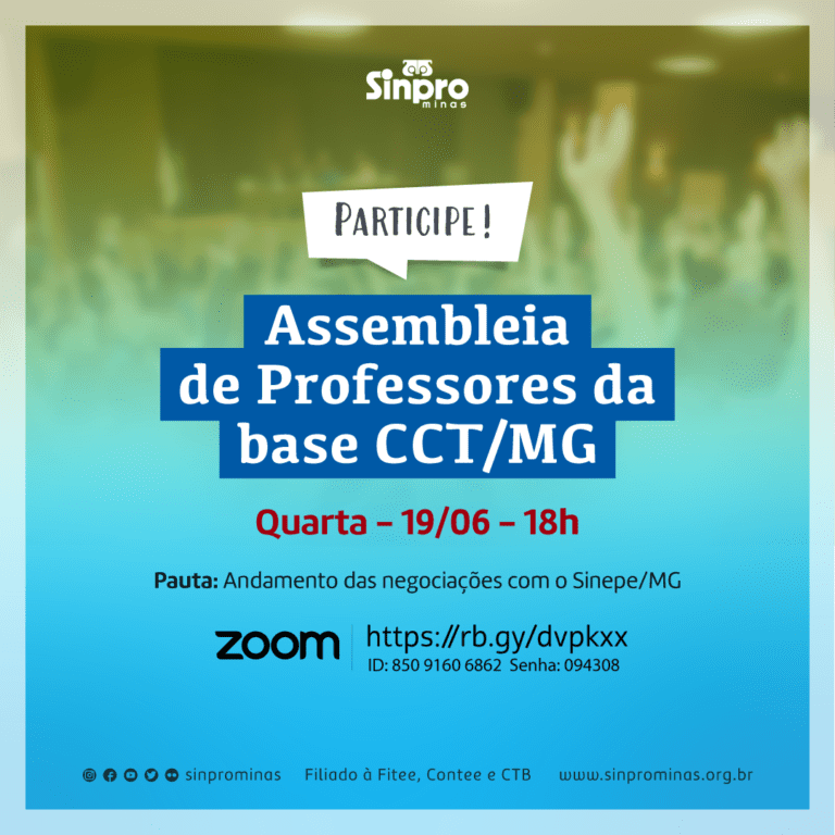 Professores De Bh E Regi O Fazem Assembleia Nesta Quarta Feira